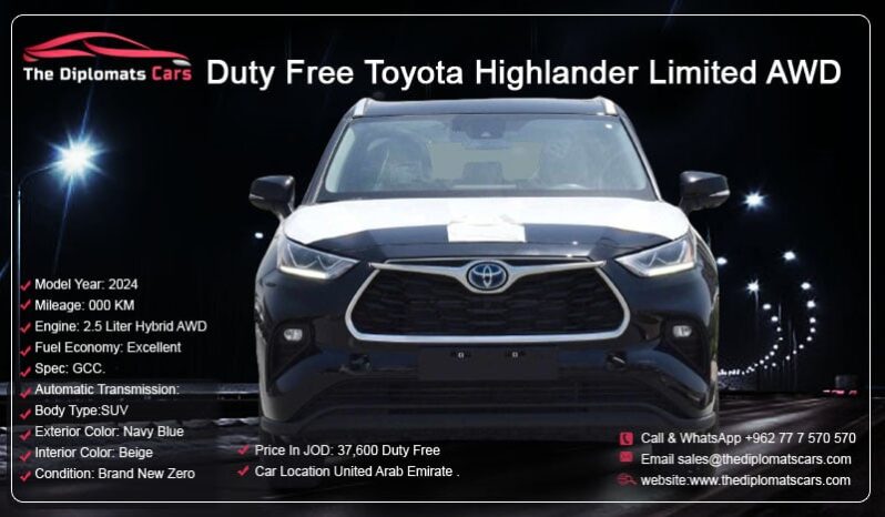 Toyota Highlander Limited 2024