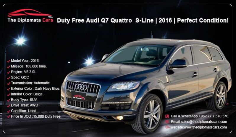 Audi Q7 Quattro S-Line 2016