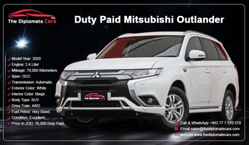 Mitsubishi Outlander 2020