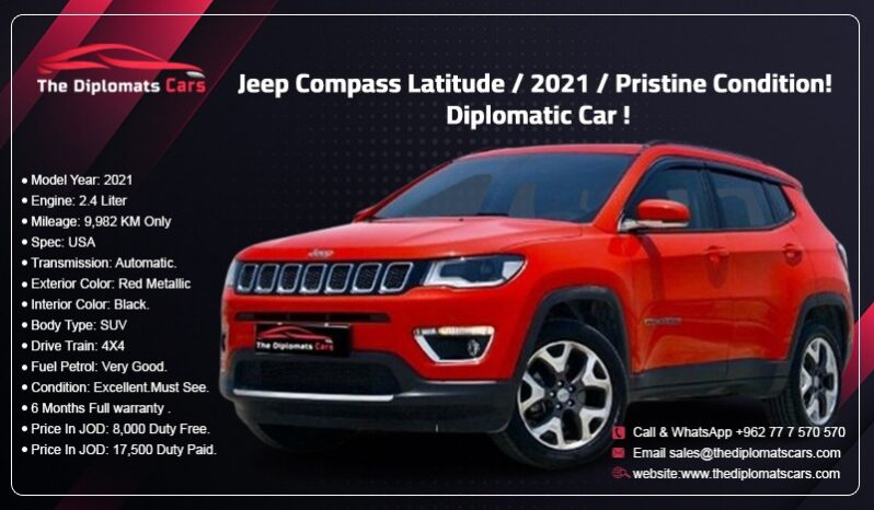 Jeep Compass Latitude 2021