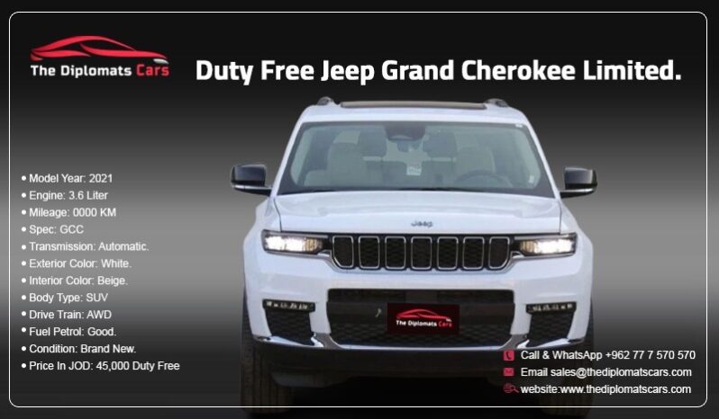 Jeep Grand Cherokee Limited. 2021