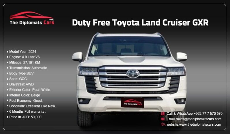 Toyota Land Cruiser GXR 2024