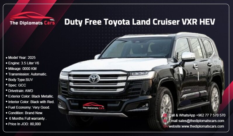 Toyota Land Cruiser VXR 2025