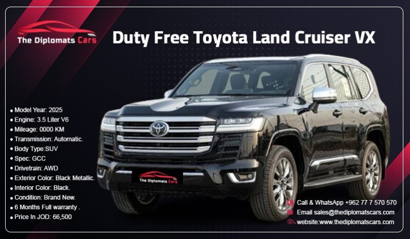 Toyota Land Cruiser VX 2025