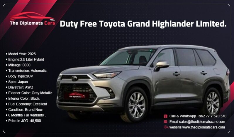 Toyota Grand Highlander LIMITED 2025