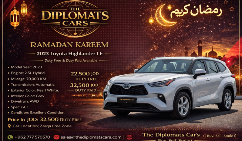 Toyota Highlander LE 2023